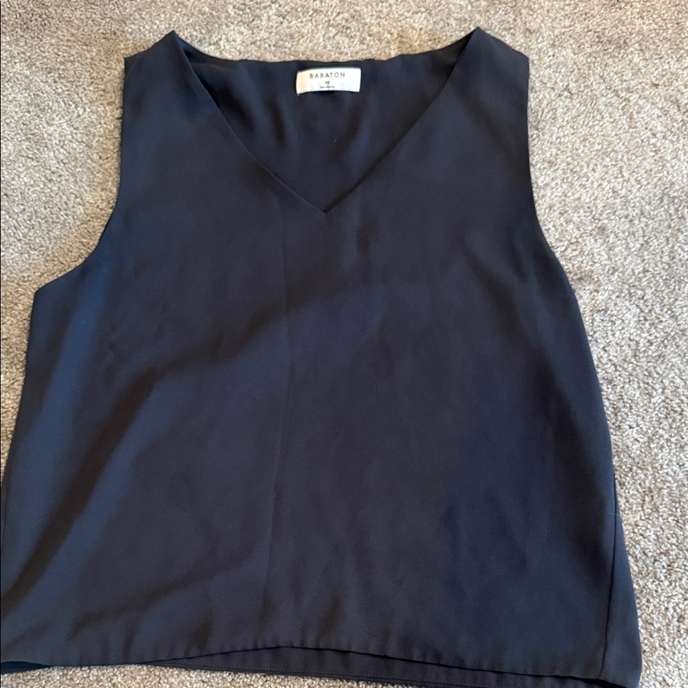 XS Babaton Women's Navy Blue Sleeveless Top
